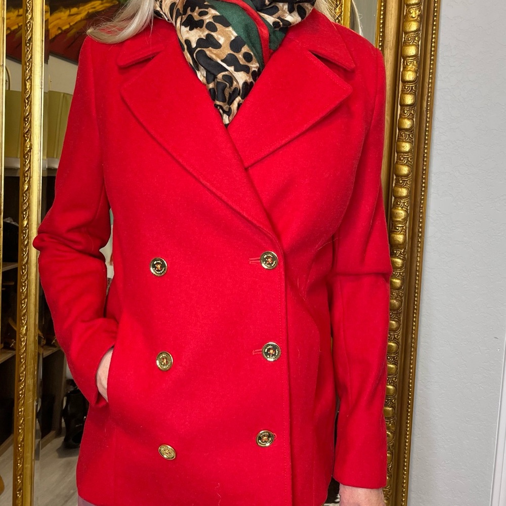 NWT Michael Kors Red Coat - Picture 2 of 10